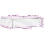 Voir la diapositive 6 : VIDAXL Jardiniere cire marron 110x110x26,5 cm bois de pin massif