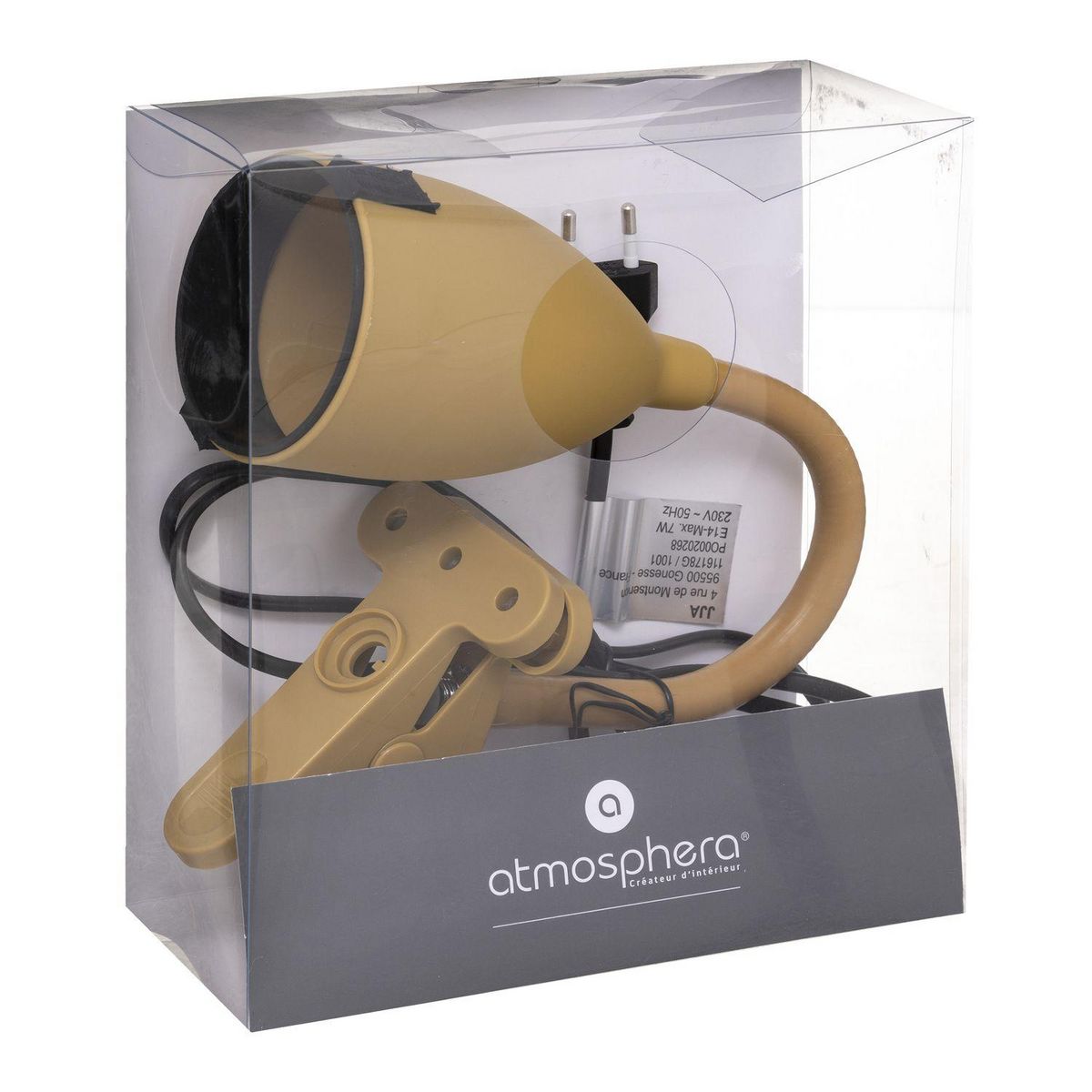 ATMOSPHERA Lampe à pince Sily en métal - Ocre