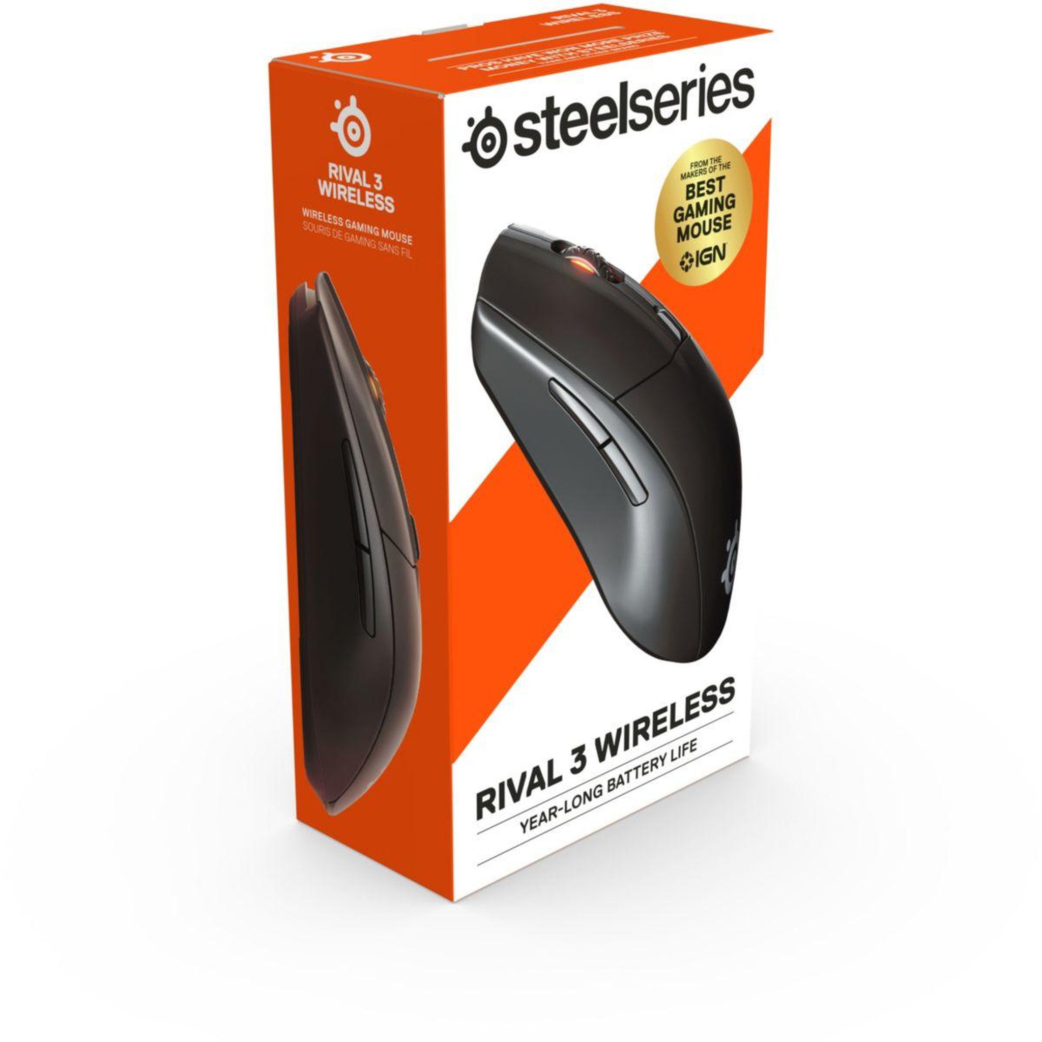 Voir la diapositive 3 : STEEL SERIES Souris Gamer Sans Fil Rival 3 Wireless