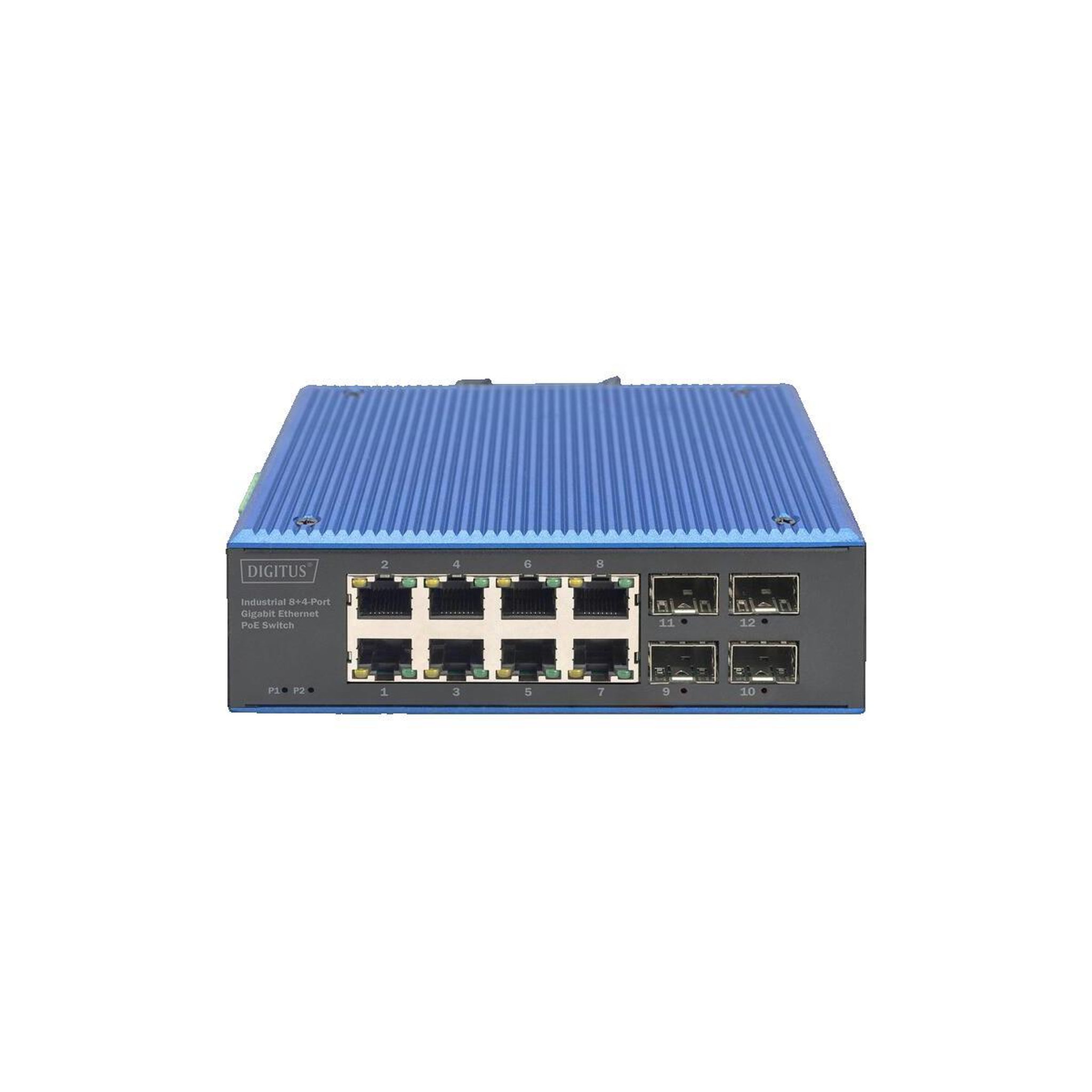 Voir la diapositive 3 : Prodigit Commutateur industriel Digitus 8+4 ports Gigabit Ethernet PoE