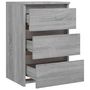 Voir la diapositive 6 : VIDAXL Tables de chevet 2 pcs Sonoma gris 40x35x62,5cm Bois ingénierie