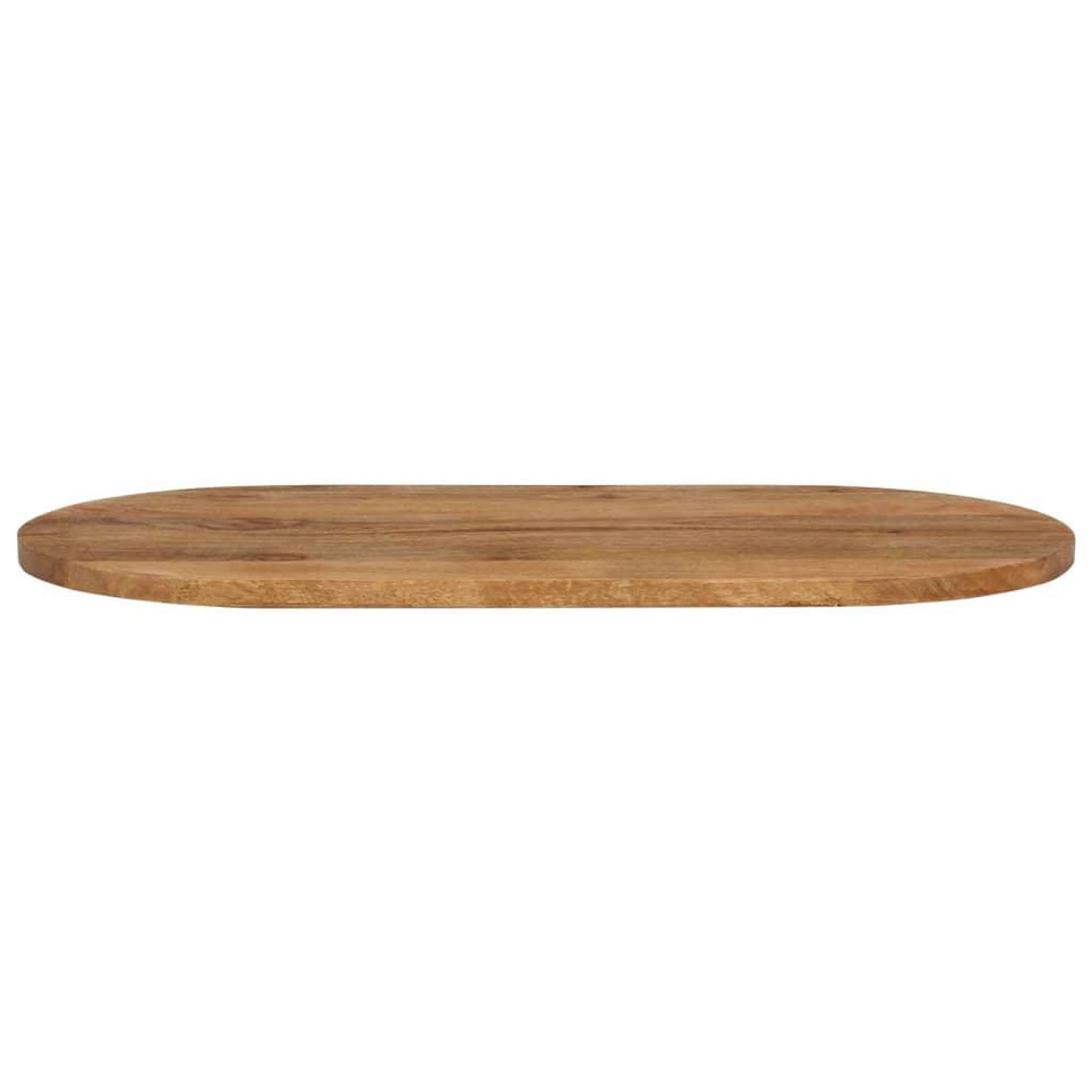 Voir la diapositive 3 : VIDAXL Dessus de table 80x40x2,5 cm ovale bois massif de manguier