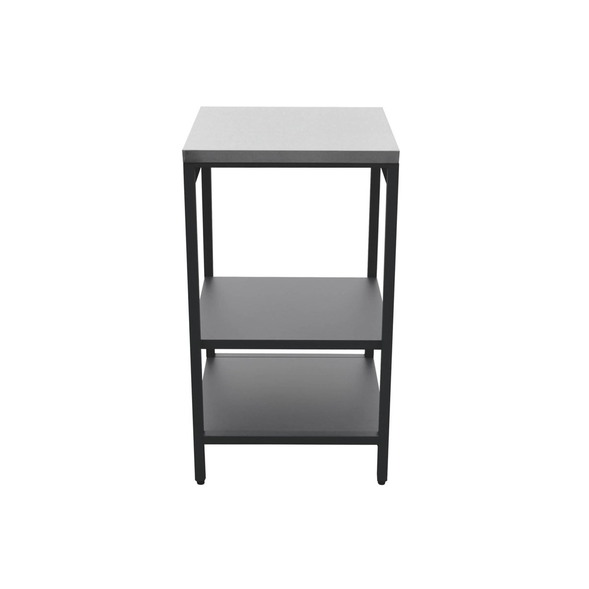 SWEEEK Cuisine extérieure acier 2 étagères L49cm