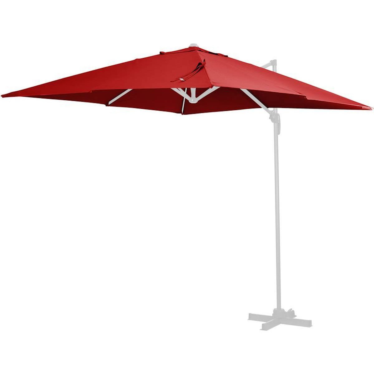 Habitat et Jardin Toile parasol déporté  Sun 3  - 3 x 3 m - Rouge