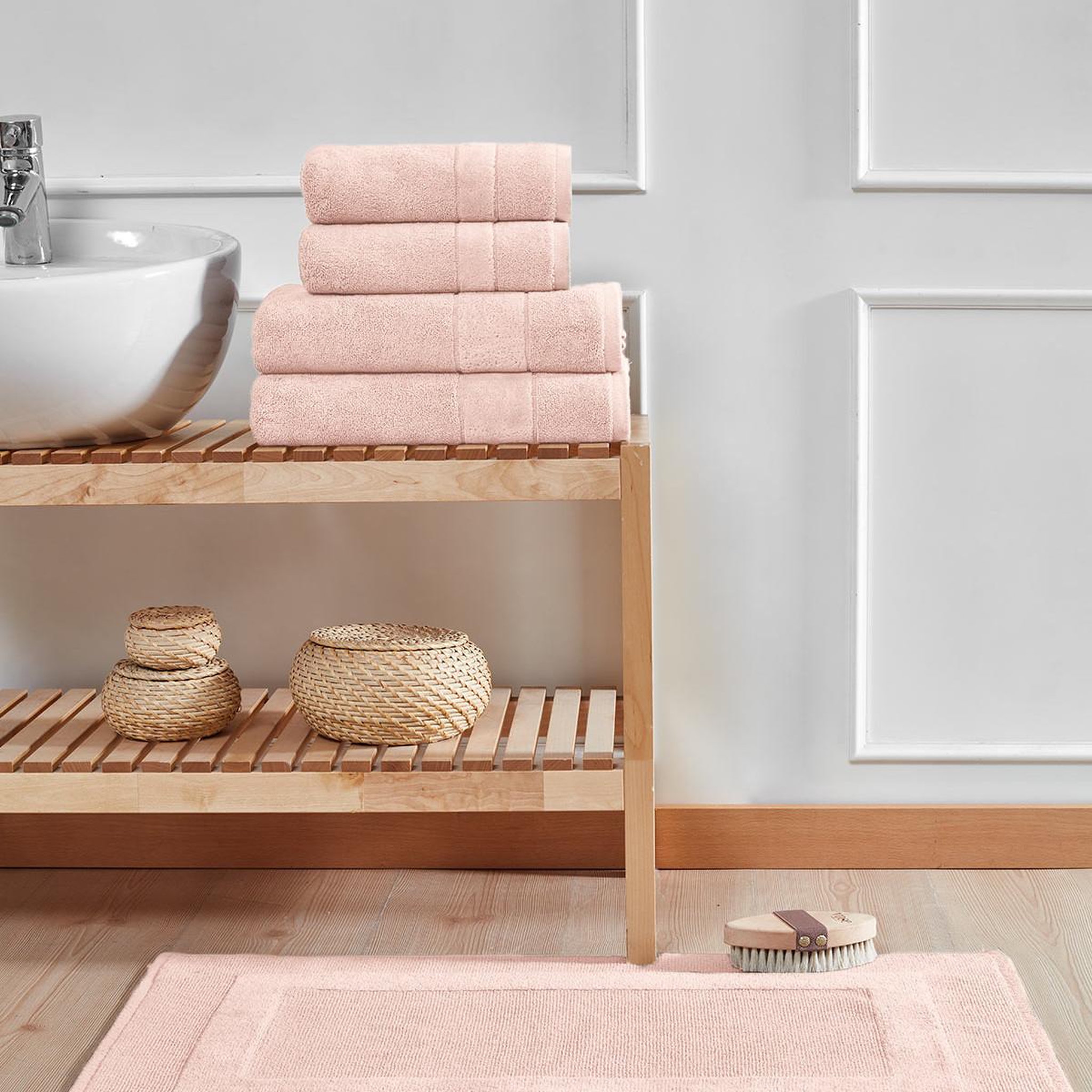 Voir la diapositive 5 : Sensei Maison Ensemble de bain 4 pièces 650 g/m² CALIFORNIA