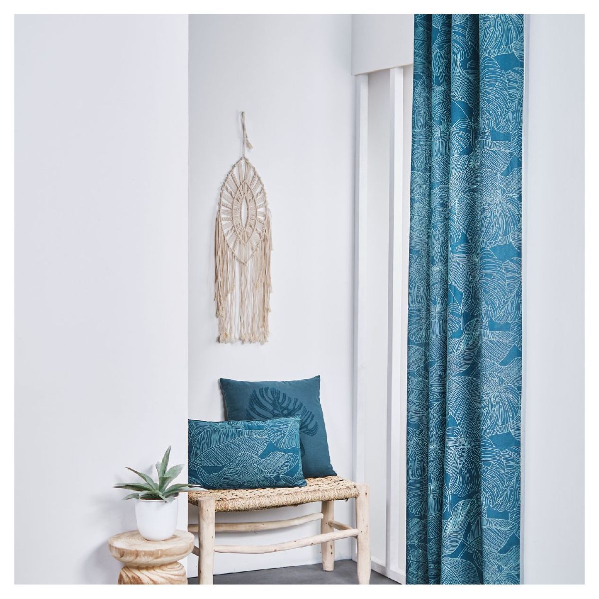 TODAY Rideau fantaisie à oeillets en coton KALI