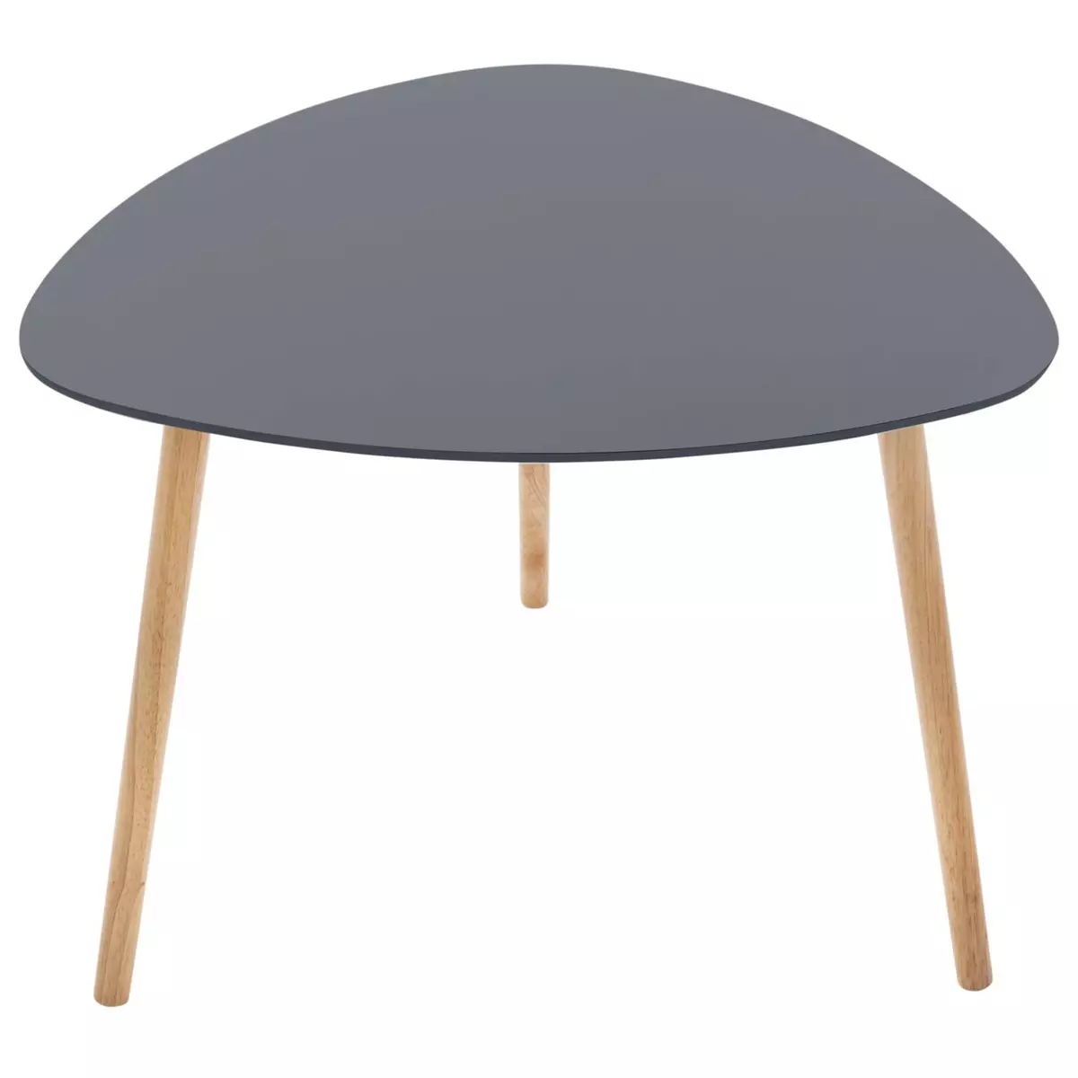 ATMOSPHERA Table d'appoint design Mileo - Diam. 60 x H. 45 cm - Gris foncé