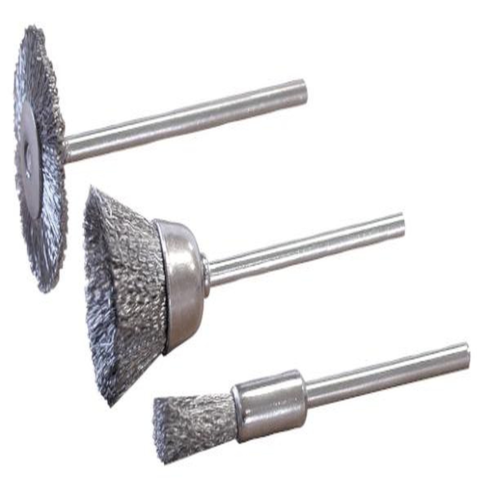 MAXICRAFT 3 brossettes acier (roue, cuvette et pinceau)