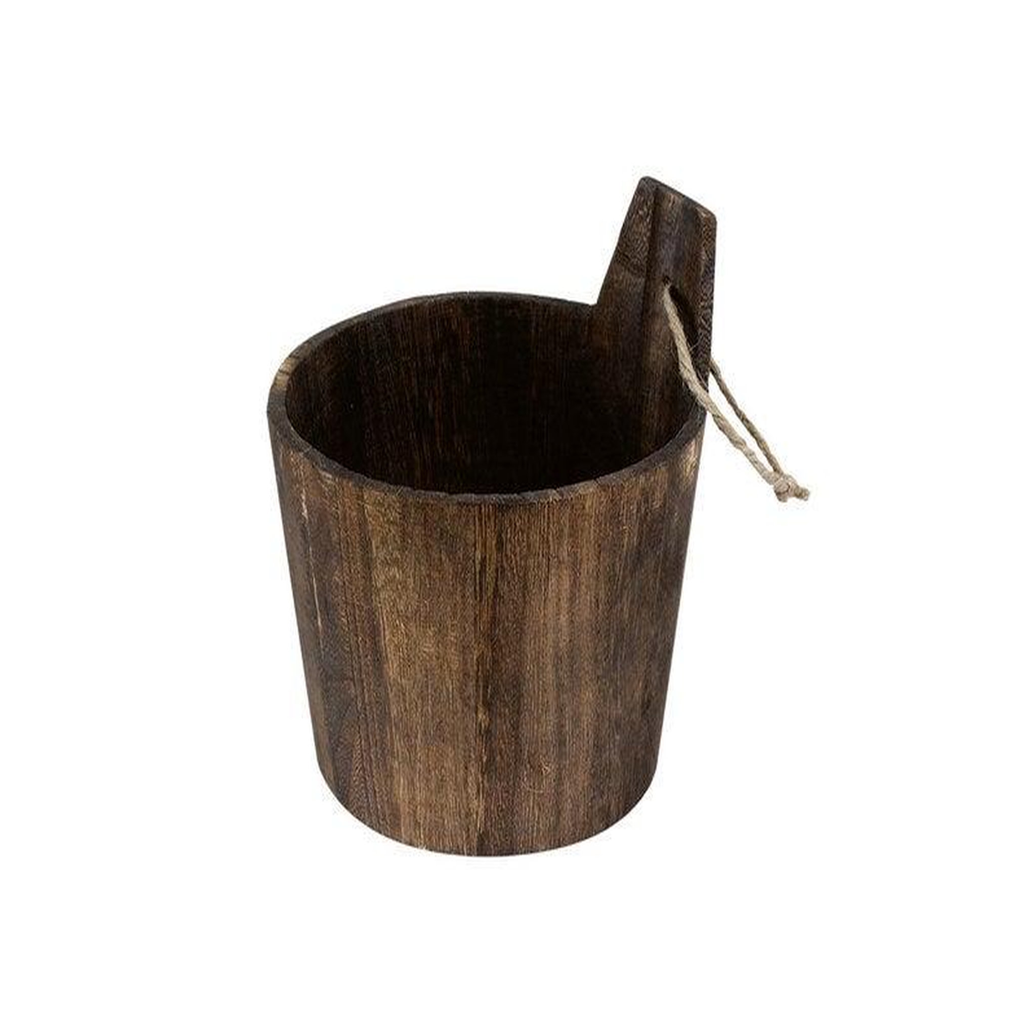 CENTRALE BRICO Panier H.16.5 x l.16 bois marron, Oslo pin wenge