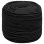 Voir la diapositive 2 : VIDAXL Corde de bateau Noir complet 8 mm 25 m Polypropylene