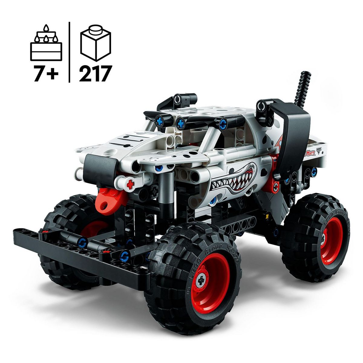LEGO Technic 42150 Monster Jam Mutt Dalmatien, Jouet Monster Truck à Voiture de Course