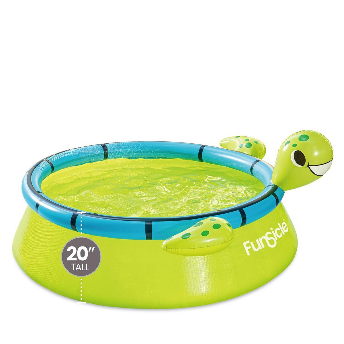 FUNSICLE Piscine auto stable tortue Funsicle Ø1,83m x51cm