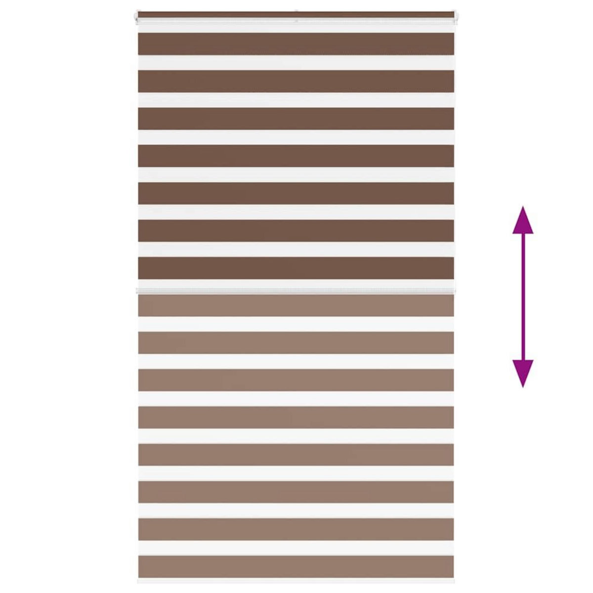 VIDAXL Store zebre marron 120x200cm largeur du tissu 115,9cm polyester