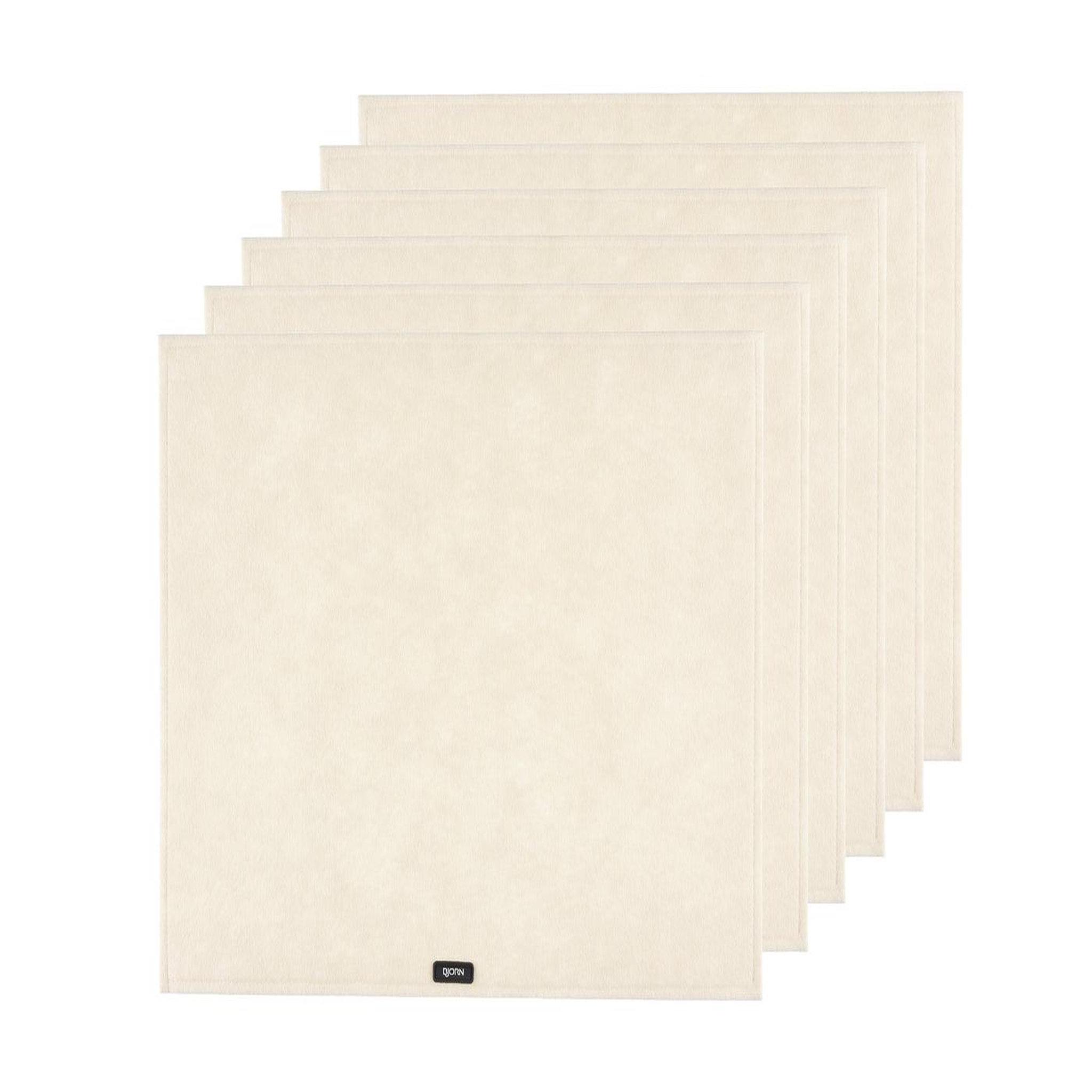 Voir la diapositive 1 : BJORN Set de table rectangulaire - 6 pièces - feutre recyclé beige