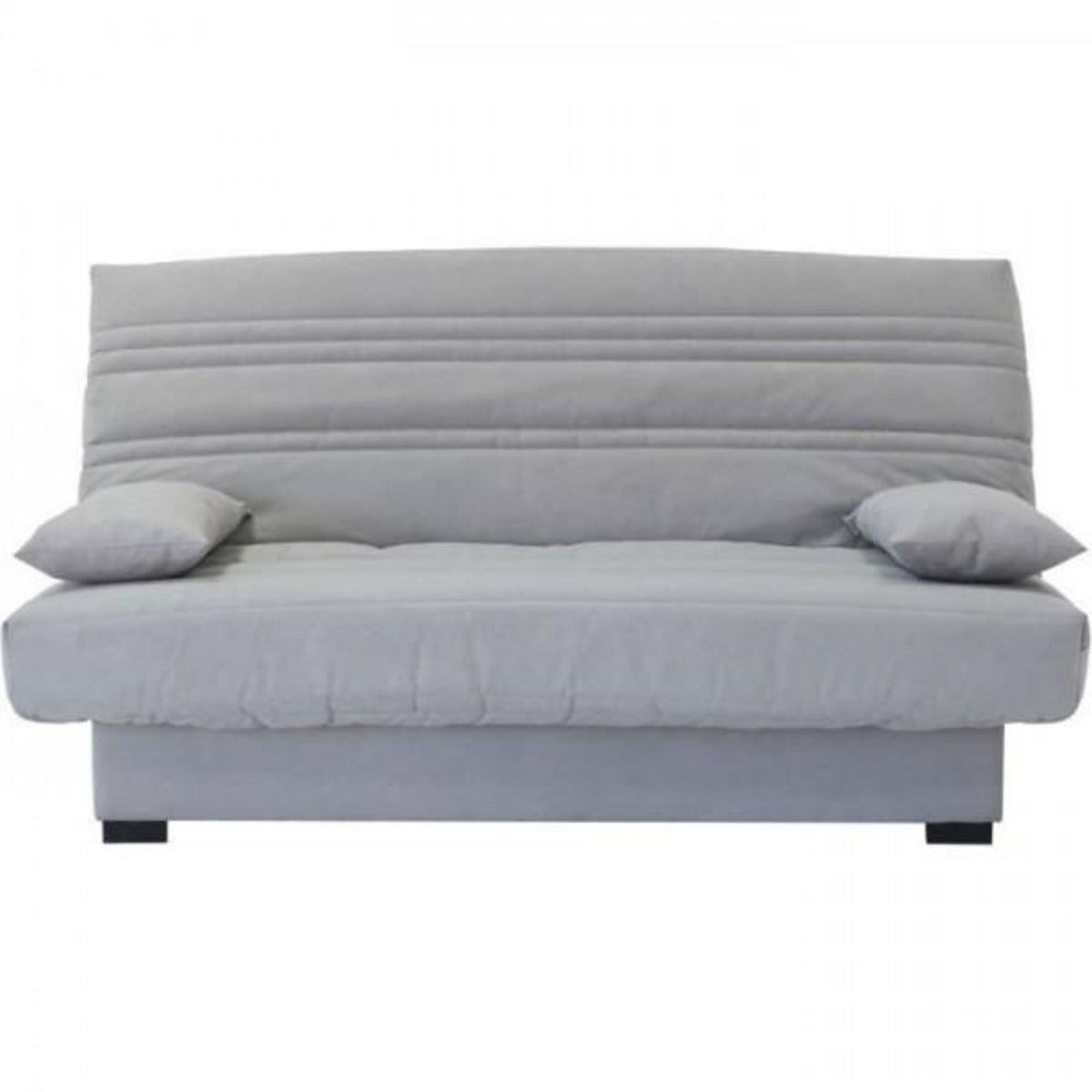 MARKET24 Banquette clic clac 3 places - Matelas 17 cm - Tissu gris clair - L199 x P96 x H103 cm - CHLoe