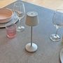 Voir la diapositive 3 : Lumisky Lampe de table sans fil EMILY Gris Aluminium H20cm
