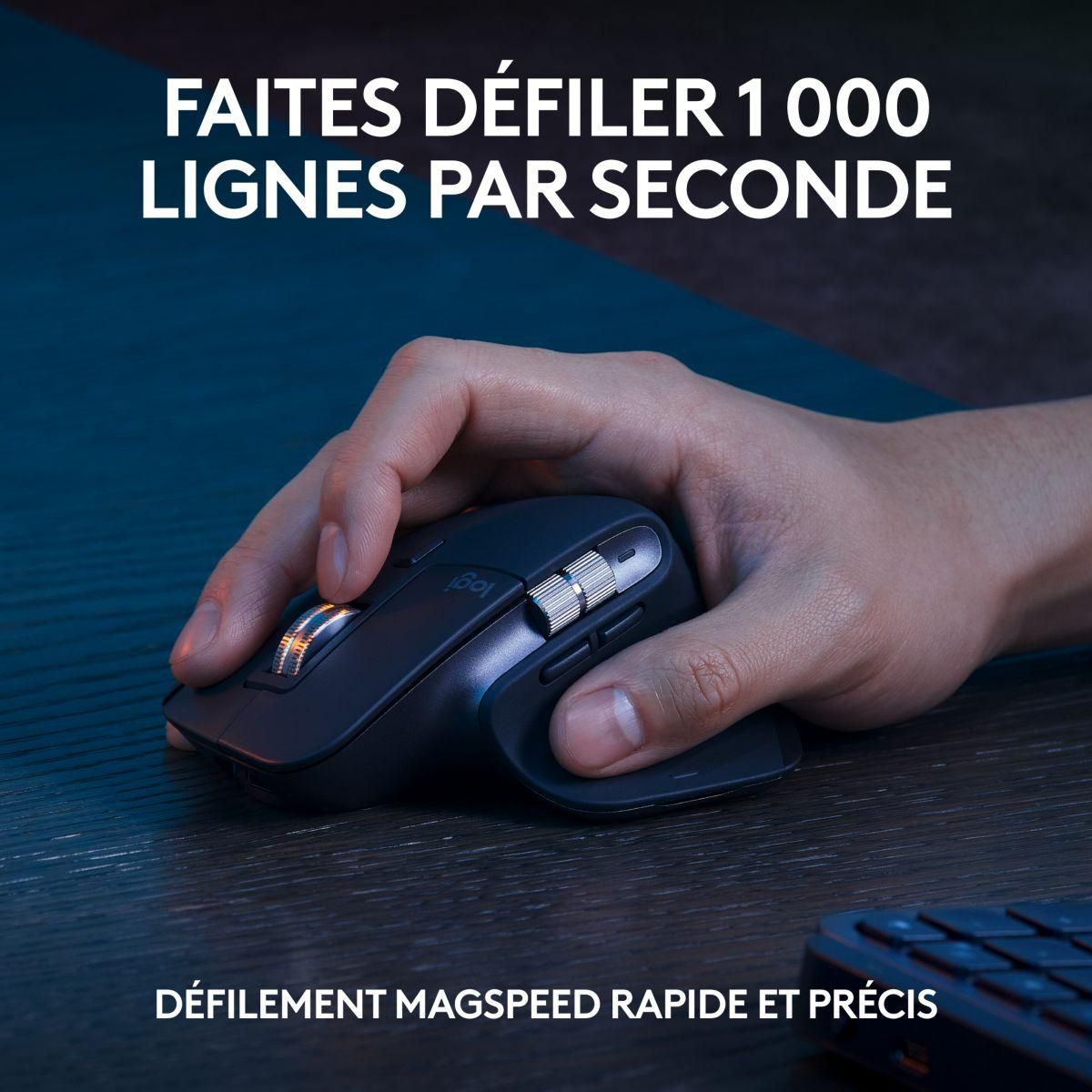 Logitech Clavier + Souris MX keys S avec repose poignet