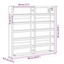 Voir la diapositive 6 : VIDAXL Armoire a vitrine noir 60x8,5x58 cm bois d'ingenierie