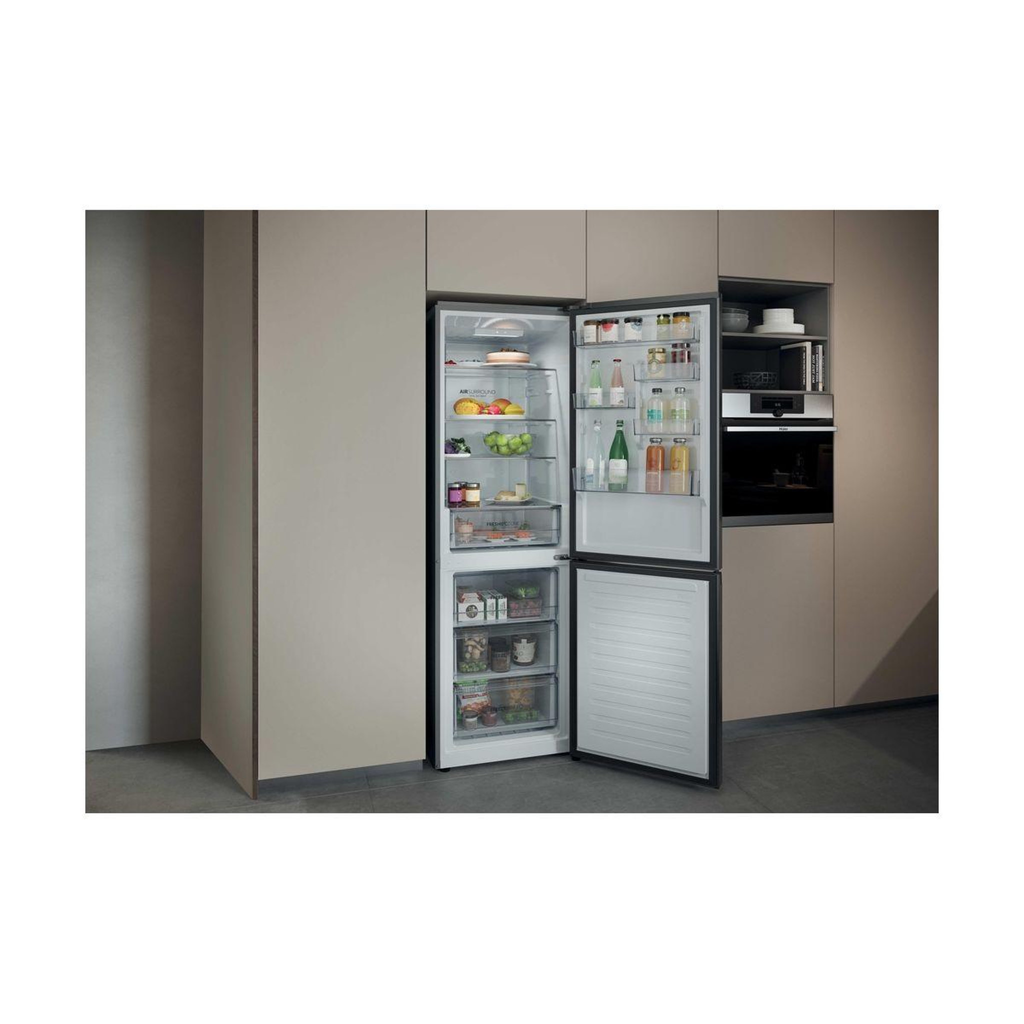 Voir la diapositive 4 : HAIER Réfrigérateur combiné HDPR1618ANPK