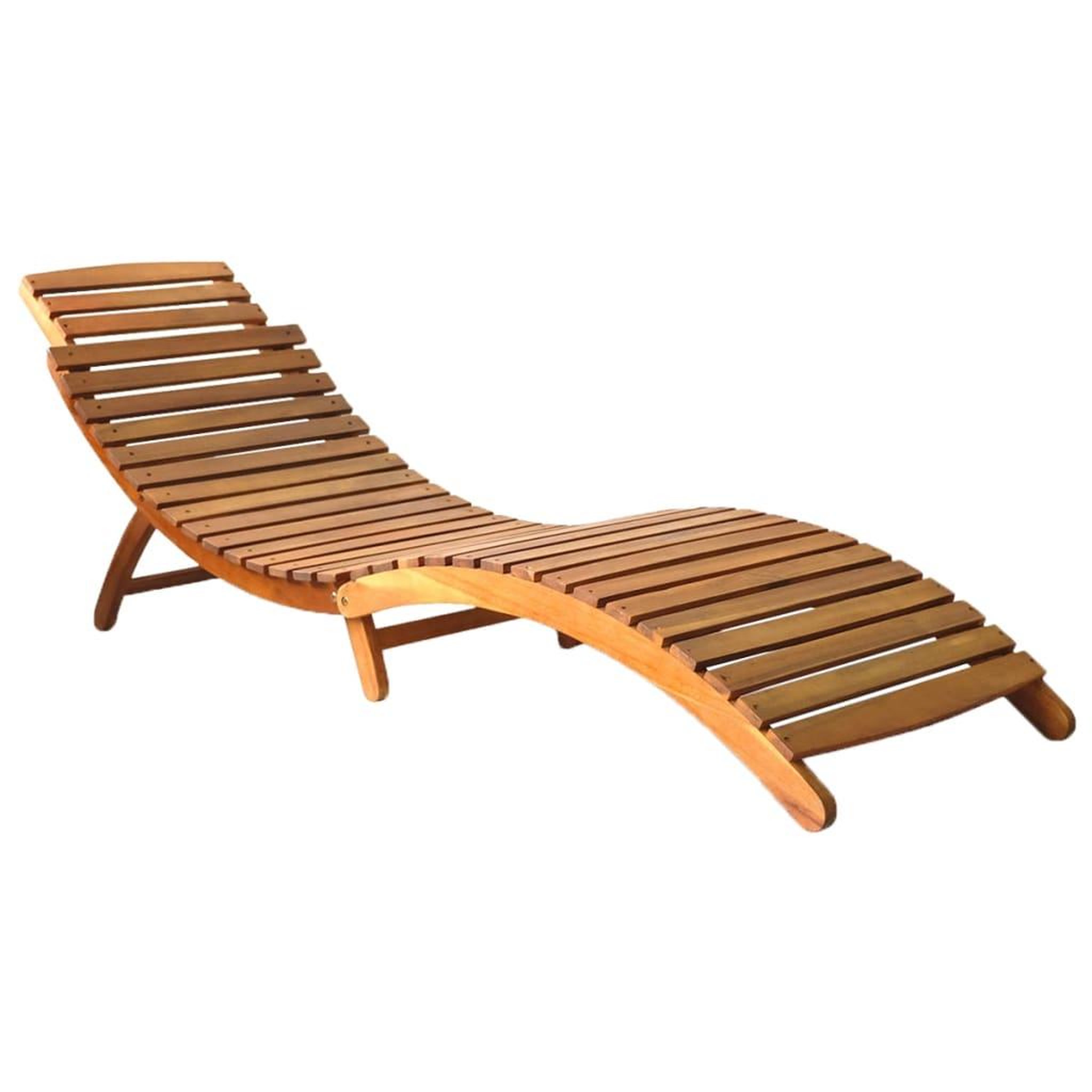 Voir la diapositive 2 : VIDAXL Chaises longues lot de 2 bois d'acacia solide