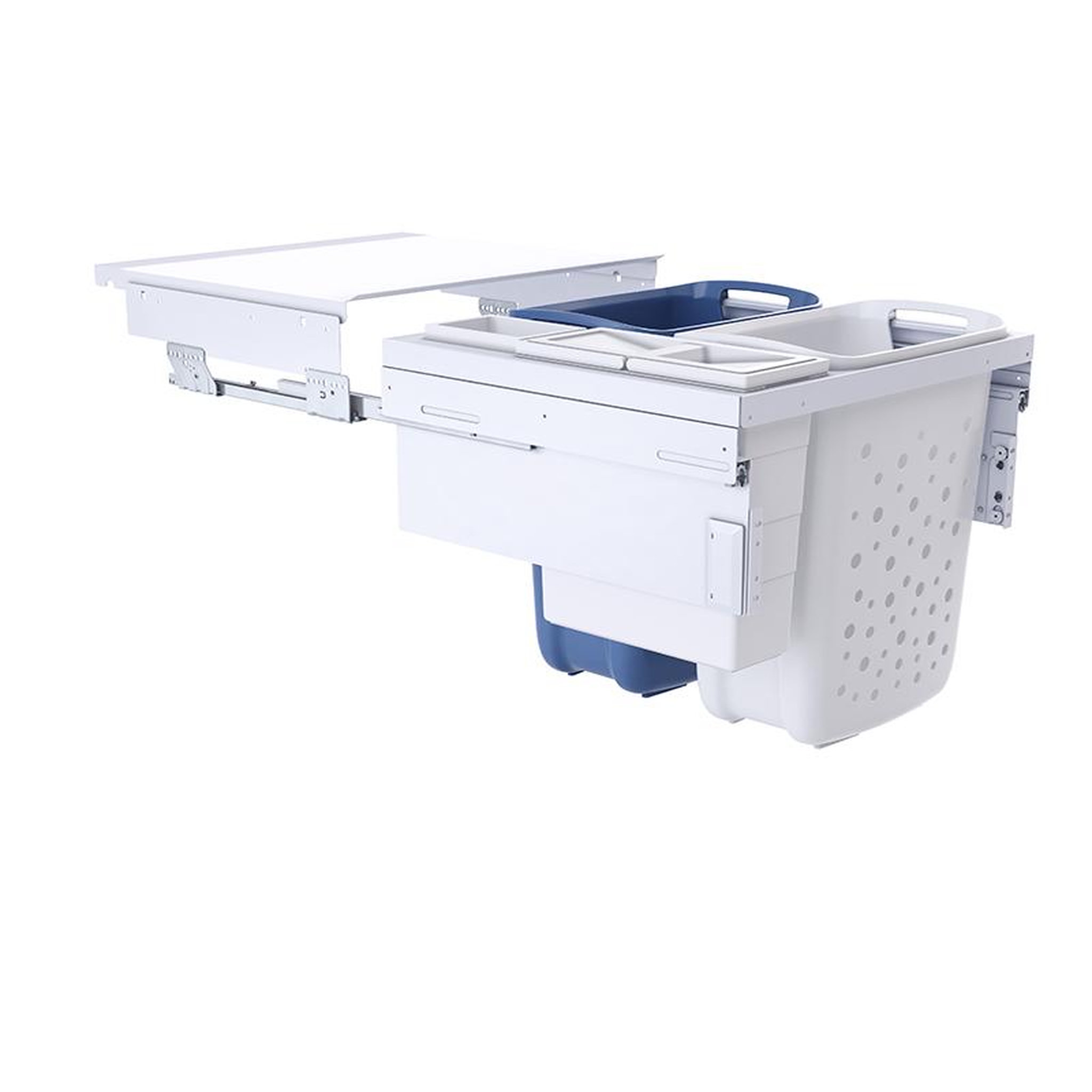 HAILO Double panier à linge encastrable 80l hailo laundry carrier 600