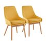 Voir la diapositive 1 : Habitat et Jardin Lot de 2 chaises  Tamiko  - Jaune