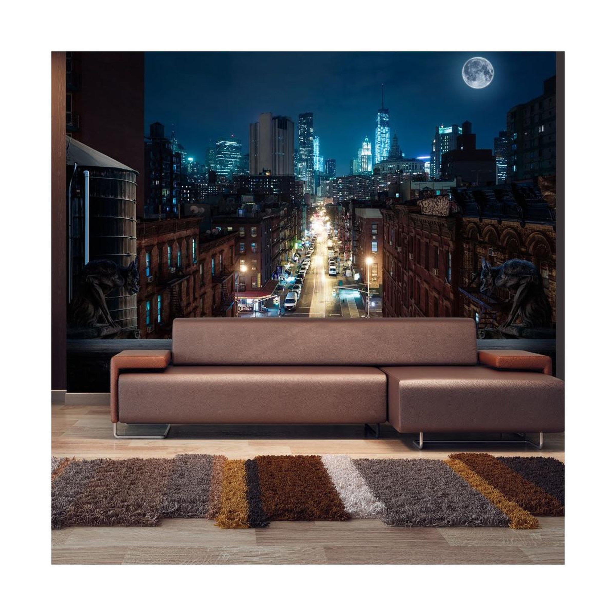Paris Prix Papier peint  sleepy new york. Coloris disponibles : Multicolore