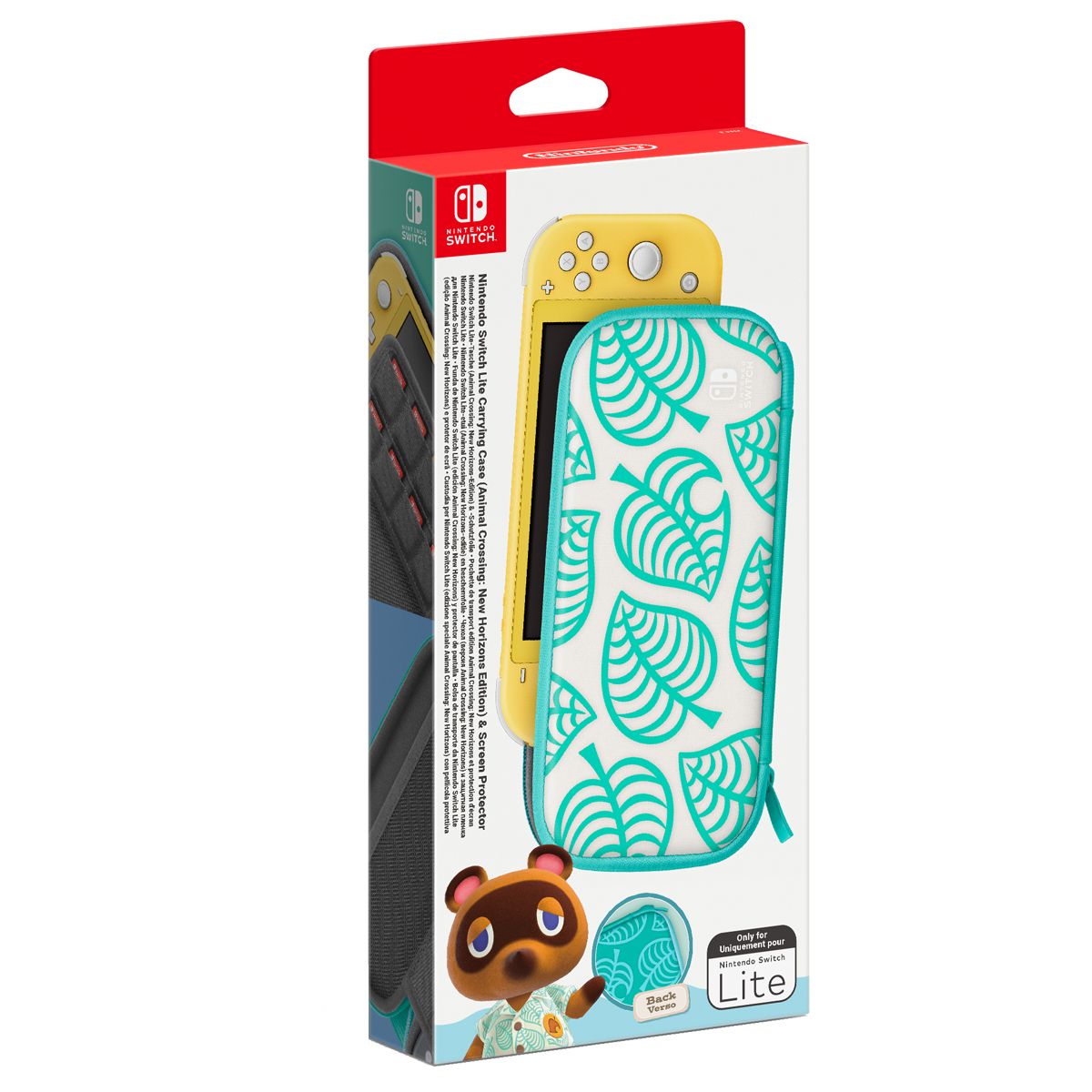 NINTENDO Pochette de transport et protection d'écran Animal Crossing Nintendo Switch Lite