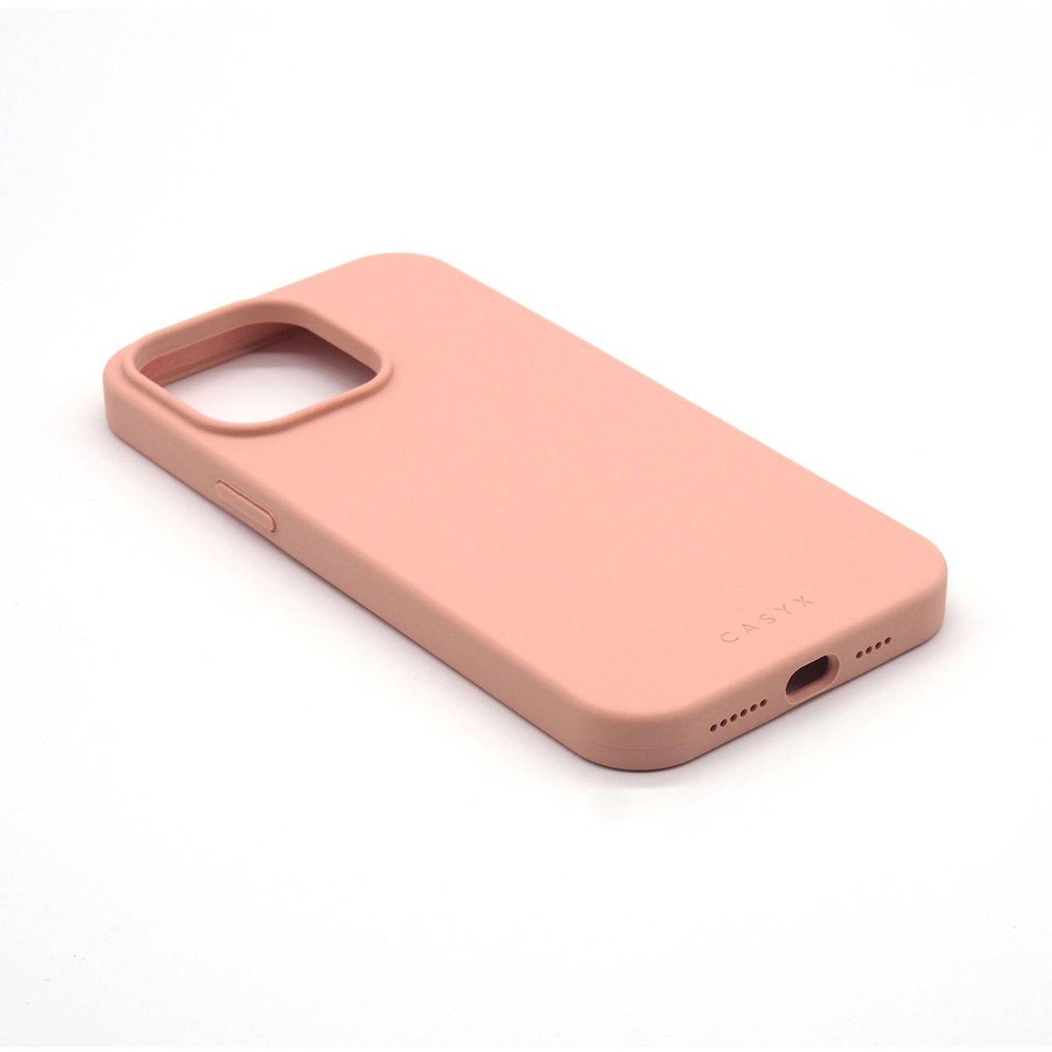 Voir la diapositive 2 : CASYX Coque iPhone 14 Pro silicone Rose MagSafe