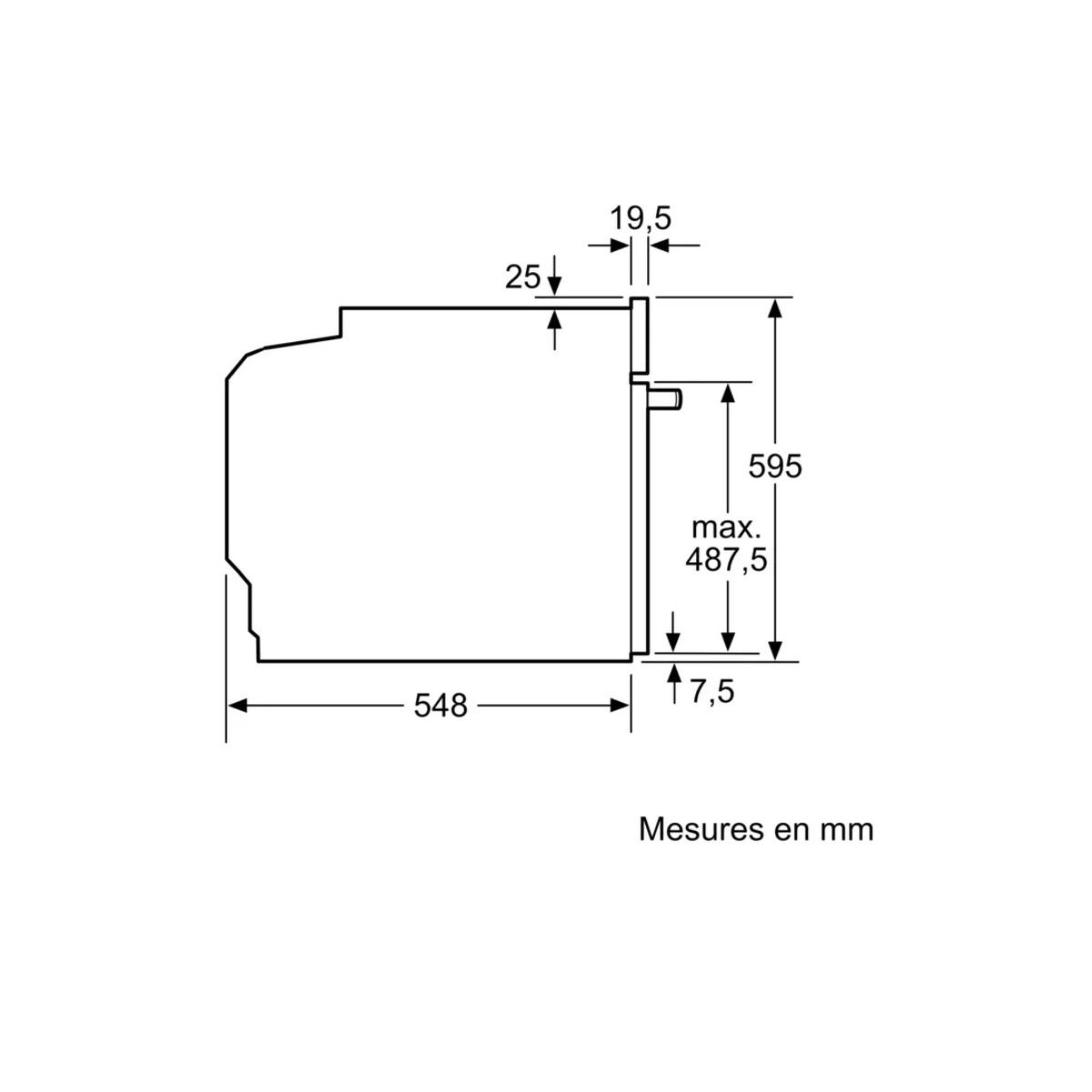 Voir la diapositive 4 : Siemens Four intégrable multifonction 71l 60cm inox - hb557gbs3f