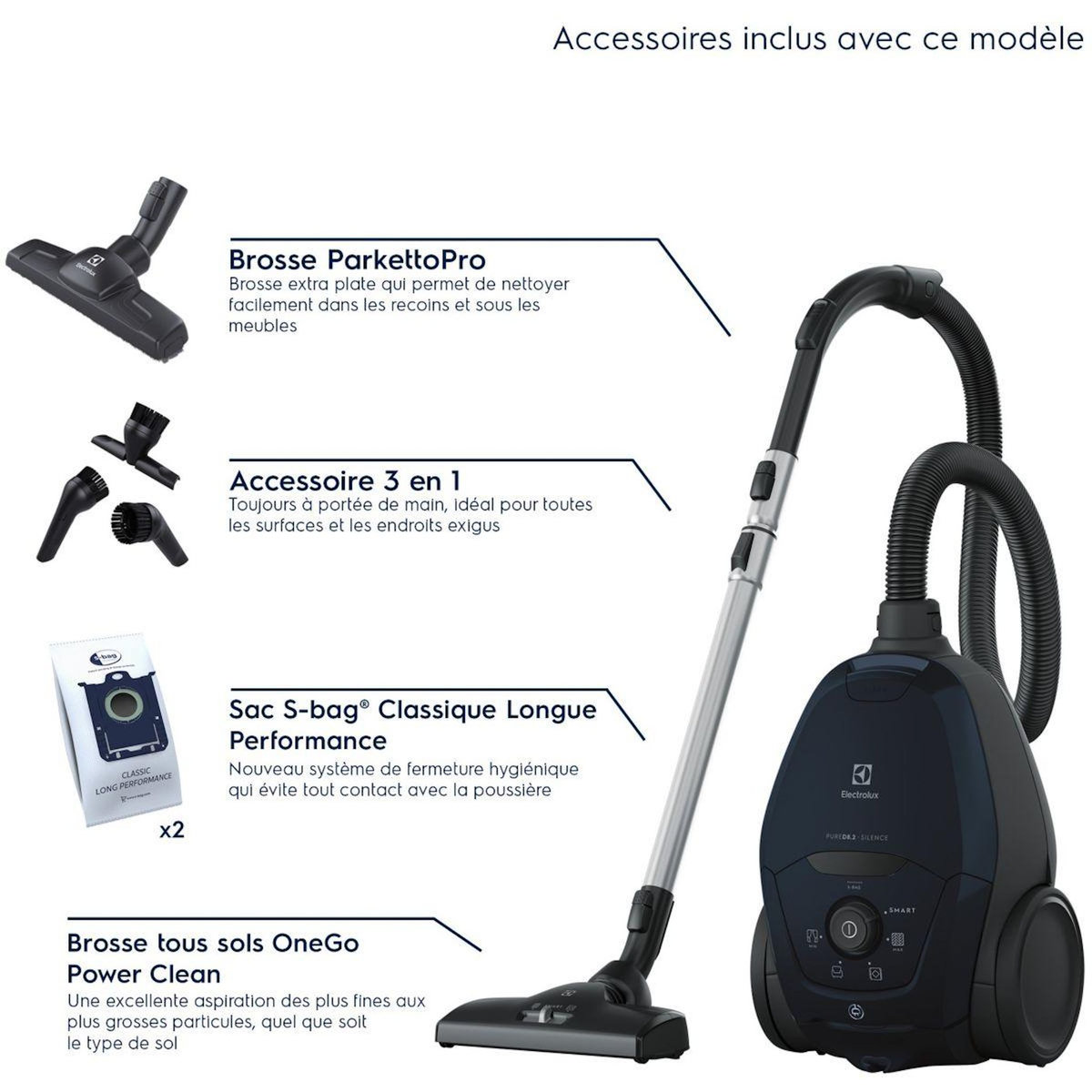 ELECTROLUX Aspirateur avec sac Pure D8 PD82-4ST