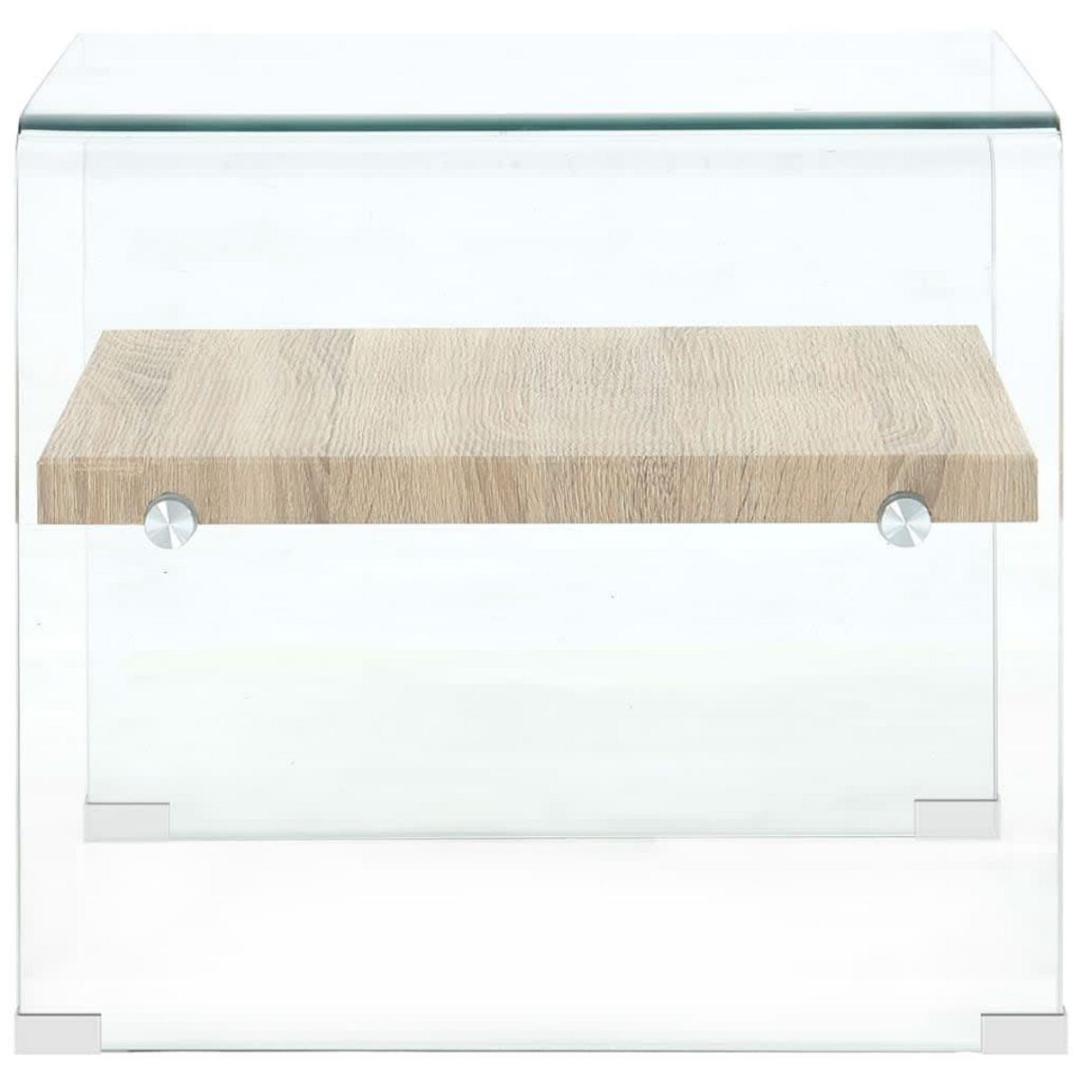 VIDAXL Table basse Clair 50x50x45 cm Verre trempe