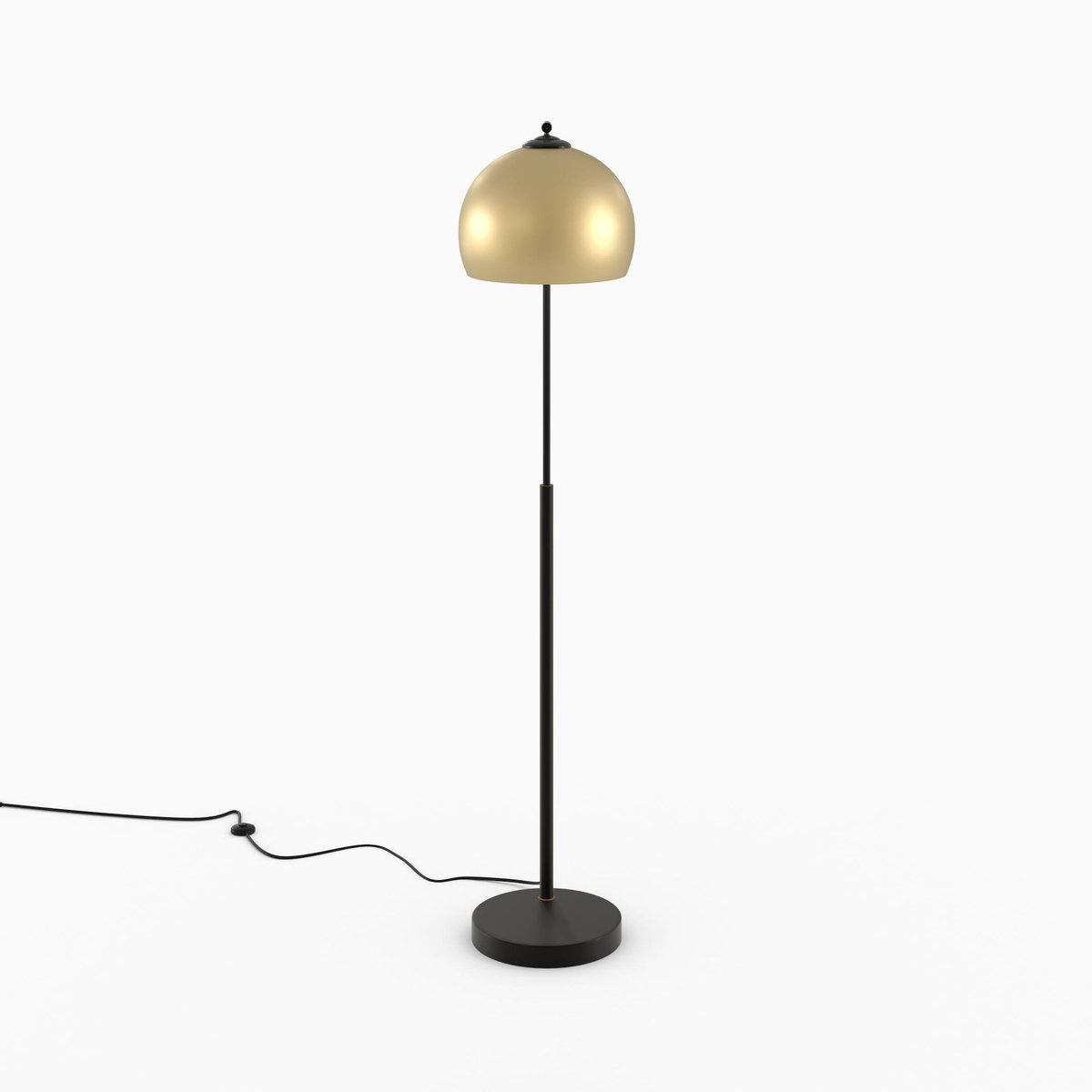 Rendez vous déco Lampadaire en métal couleur noir et laiton - Dinard