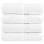 Voir la diapositive 1 : VIDAXL Serviettes de bain de qualité supérieure SOLUND 4 pcs blanc