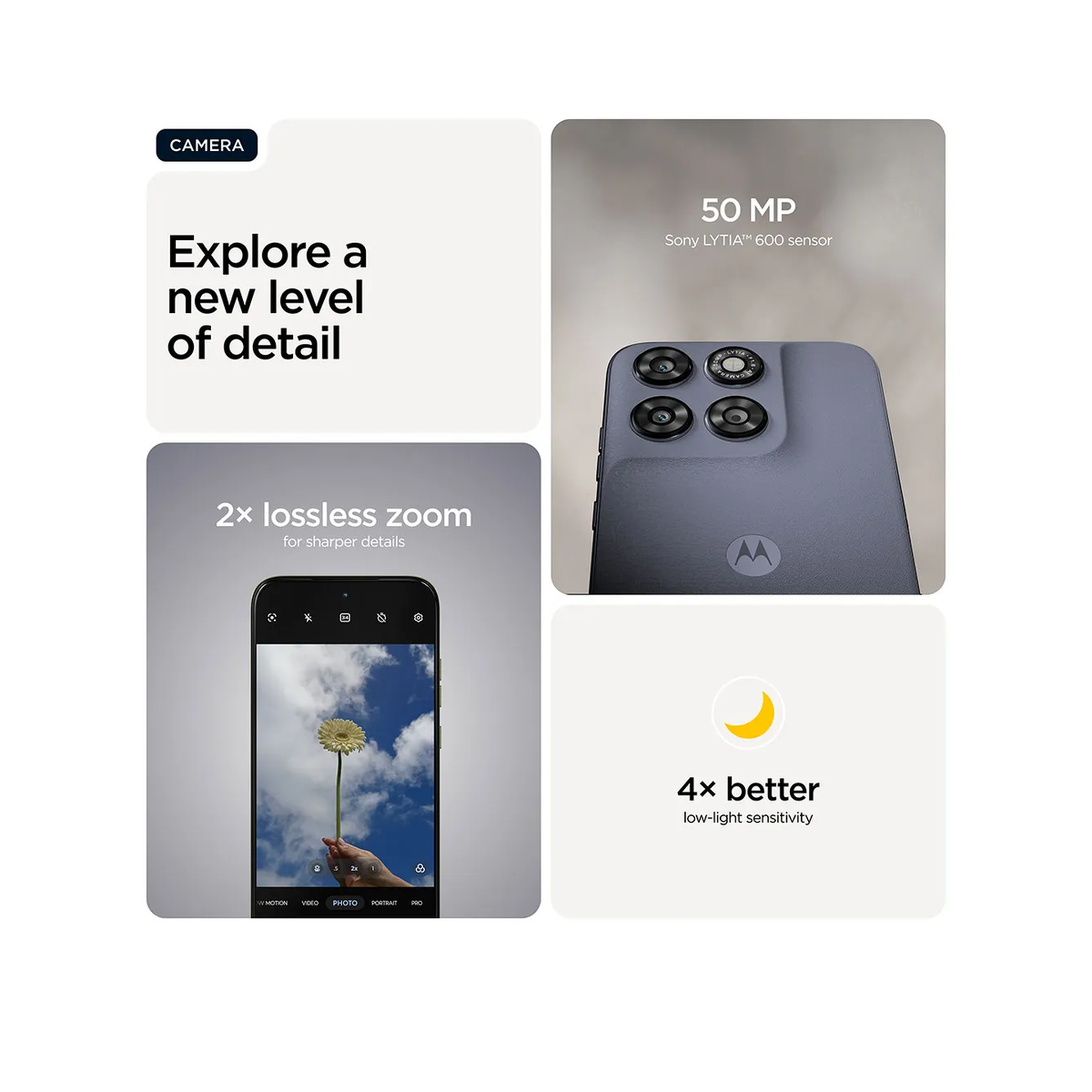 Voir la diapositive 5 : MOTOROLA smartphone moto g67 6.8 inch 5G 8GB 256GB