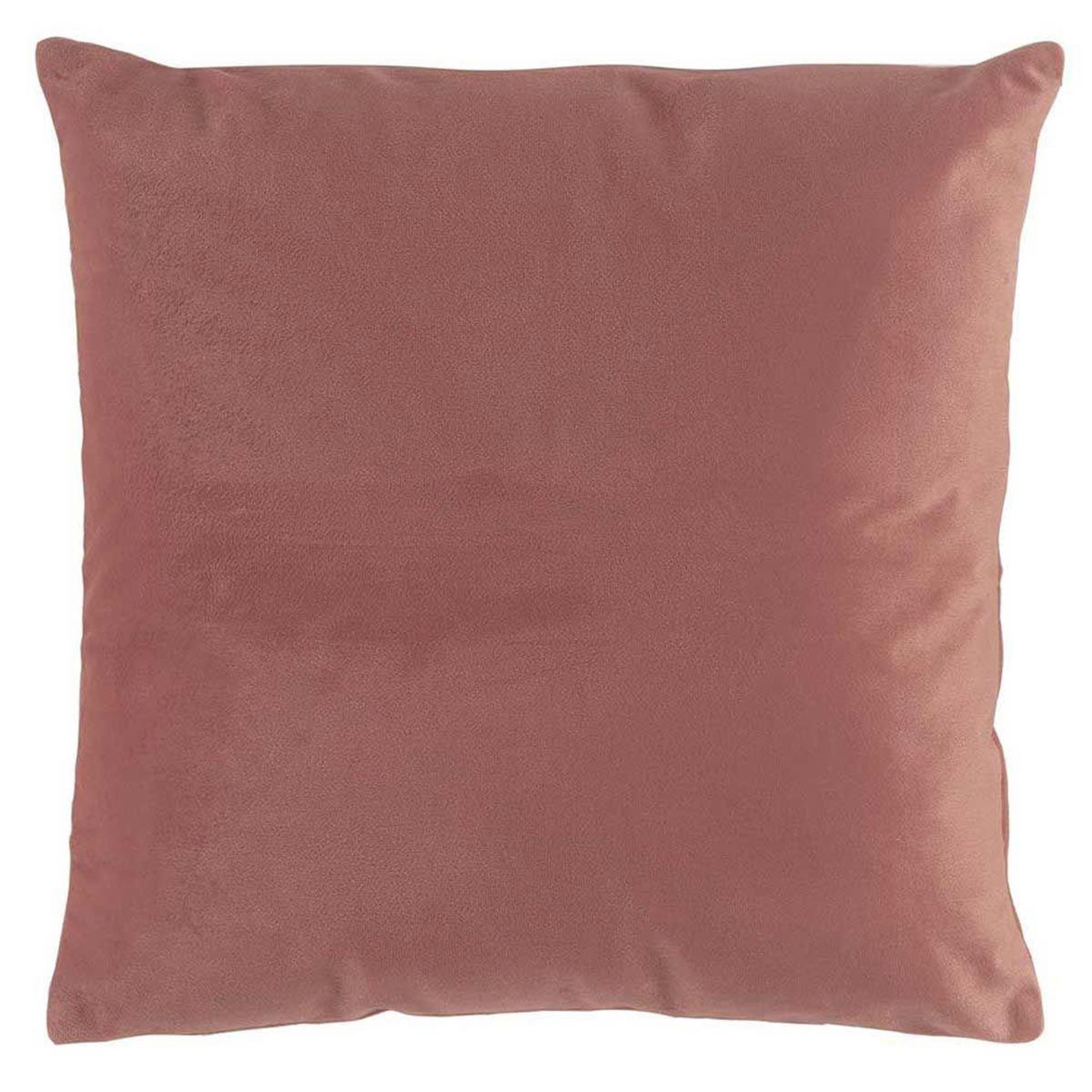 Voir la diapositive 1 : Douceur d'Intérieur Coussin déco uni  velvetine  40x40cm rose