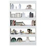 Voir la diapositive 4 : VIDAXL Bibliotheque/Separateur de piece Blanc 100x30x166 cm