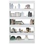 Voir la diapositive 4 : VIDAXL Bibliotheque/Separateur de piece Blanc 100x30x166 cm