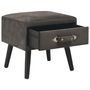 Voir la diapositive 2 : VIDAXL Table de chevet Gris 40x35x40 cm Velours