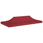 VIDAXL Toit de tente de reception 6x3 m Bordeaux 270 g/m^2