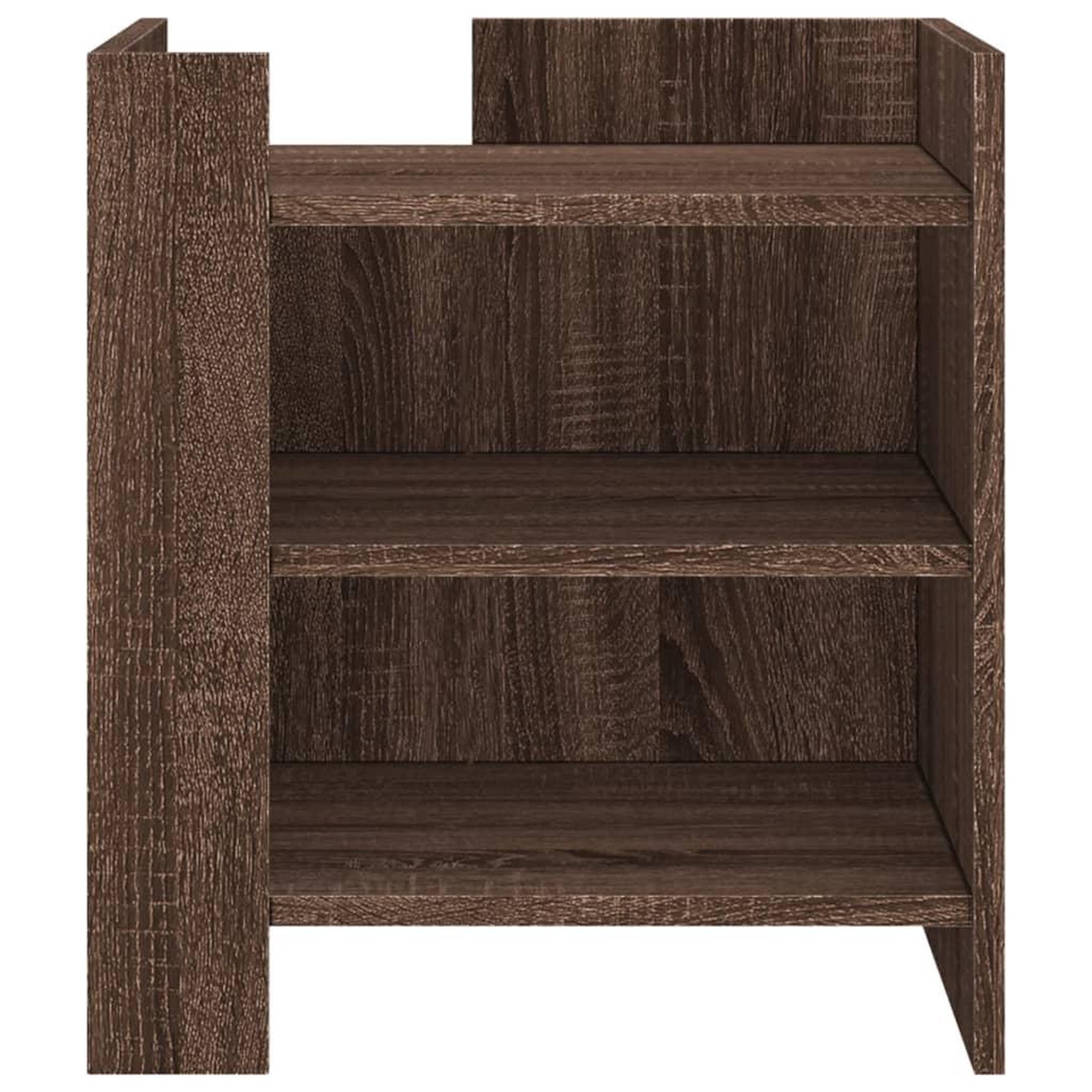 Voir la diapositive 4 : VIDAXL Table de chevet chene marron 45x50x50 cm bois d'ingenierie
