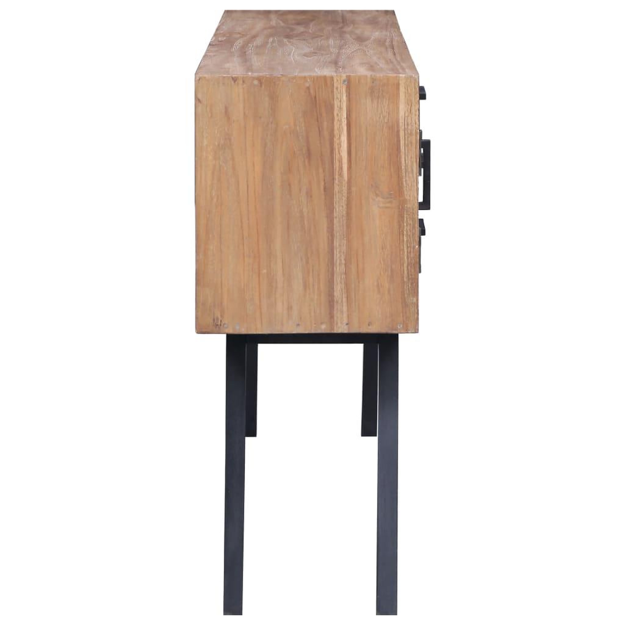 Voir la diapositive 5 : VIDAXL Armoire laterale 110x30x75 cm Teck solide