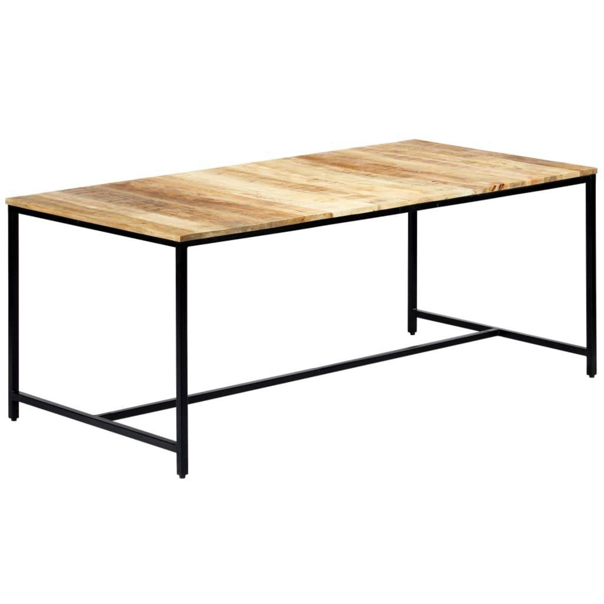 VIDAXL Table a manger 180x90x75 cm Bois de manguier massif brut