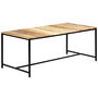 Voir la diapositive 1 : VIDAXL Table a manger 180x90x75 cm Bois de manguier massif brut