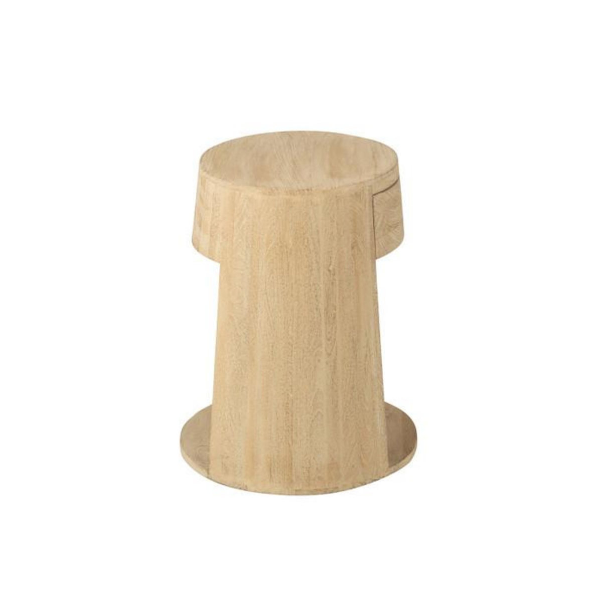 Paris Prix Table d'Appoint en Bois  Drawn  50cm Naturel
