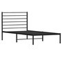 Voir la diapositive 4 : VIDAXL Cadre de lit metal sans matelas avec tete de lit noir 100x190cm