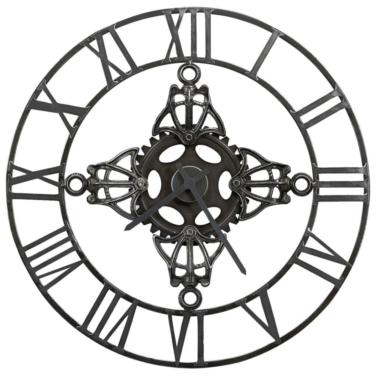 VIDAXL Horloge murale Argente 78 cm Metal
