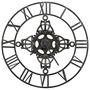 Voir la diapositive 3 : VIDAXL Horloge murale Argente 78 cm Metal