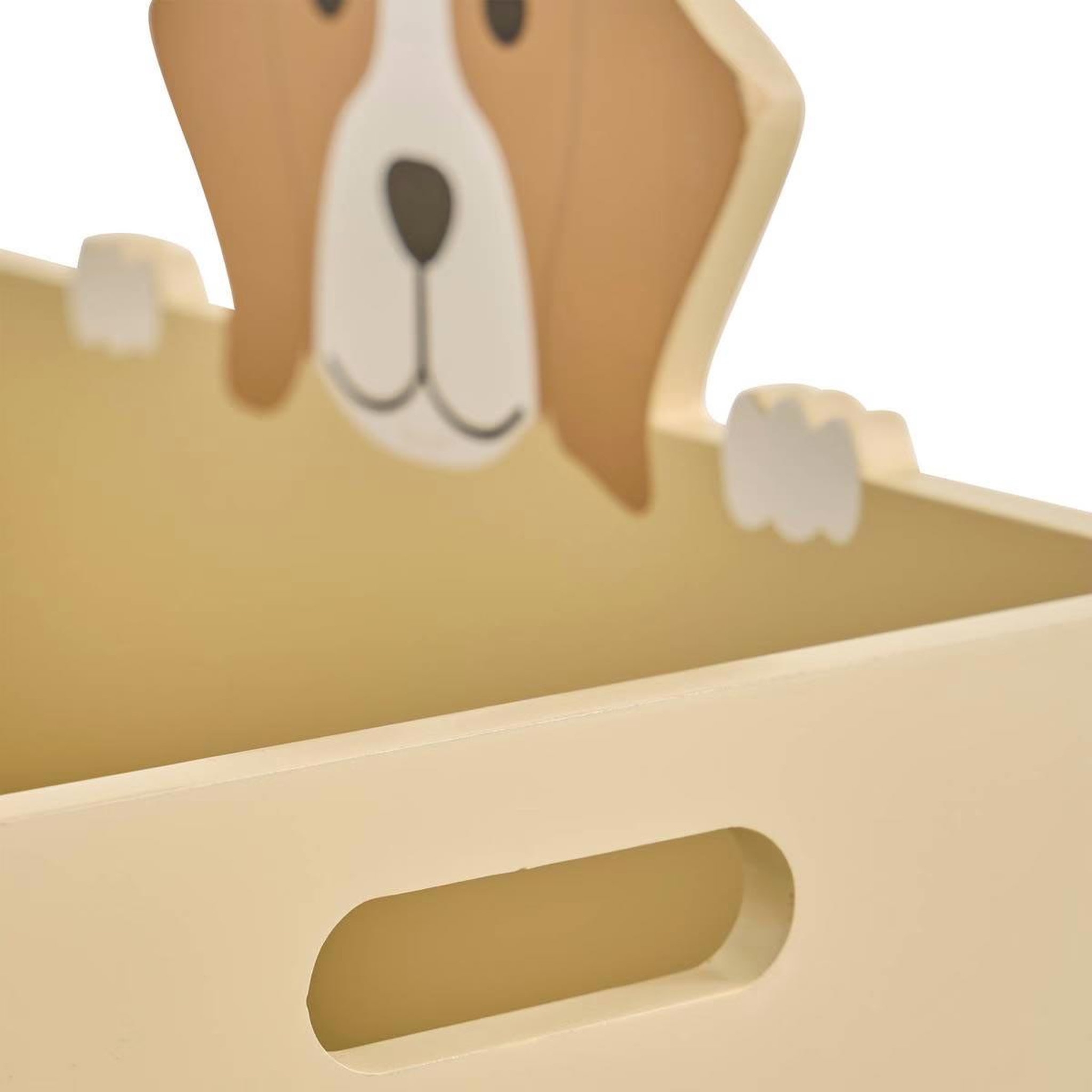 Voir la diapositive 2 : Atmosphera Kids Coffre à roulettes enfant  chien  48cm beige