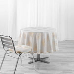 Paris Prix Nappe Antitache Ronde  Sunny Gold  180cm Or